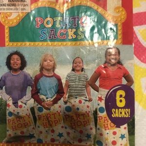 Multicolor Fabric party Potato Sacks fun game